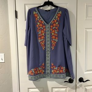 Embroidery Trimmed Tunic